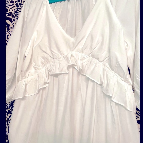 NWOT Pink Lily Ruffle Top - Picture 2 of 4